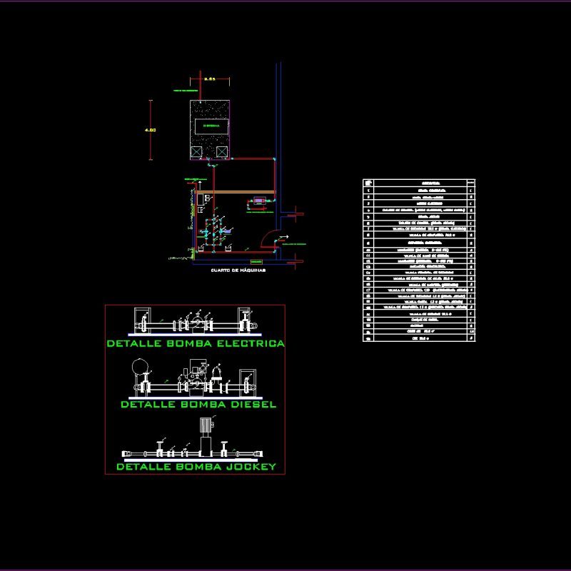 Machine Room Fire DWG Block for AutoCAD • Designs CAD