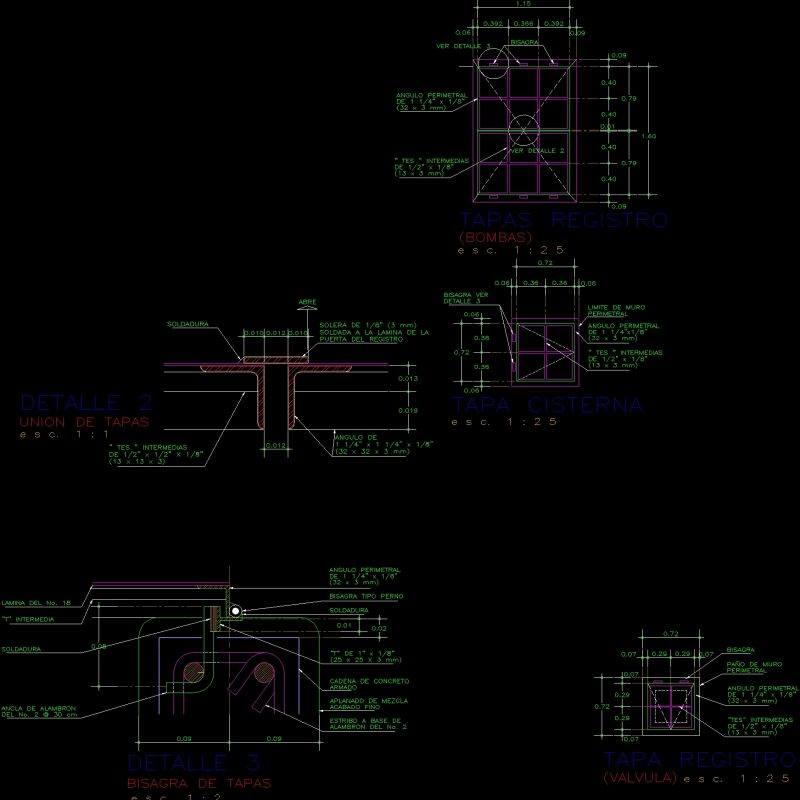 Manhole Covers DWG Detail for AutoCAD • Designs CAD