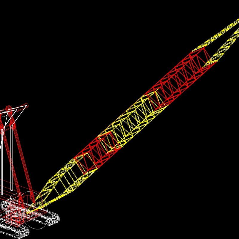 Manitowoc 4600 Crane 3D DWG Model for AutoCAD • Designs CAD