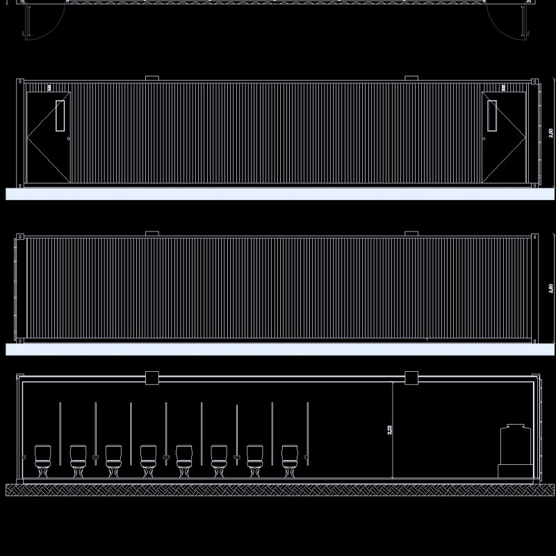 Module Of Baths DWG Detail for AutoCAD • Designs CAD