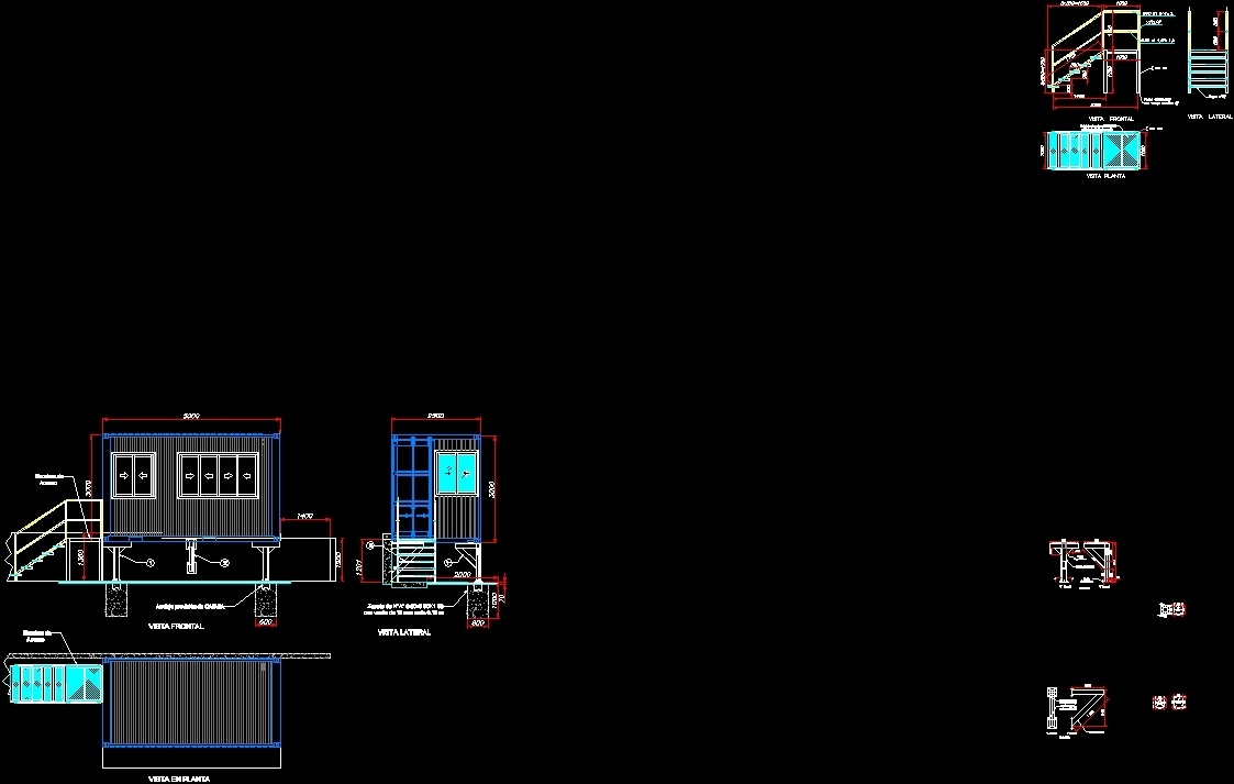 Office Container Assembly DWG Block for AutoCAD  Designs CAD