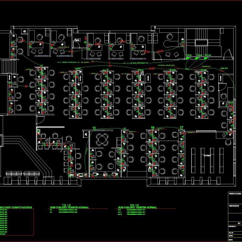 Office Electricity - Plant DWG Block for AutoCAD • Designs CAD