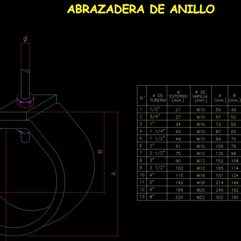 Panel Clip DWG Block for AutoCAD • Designs CAD