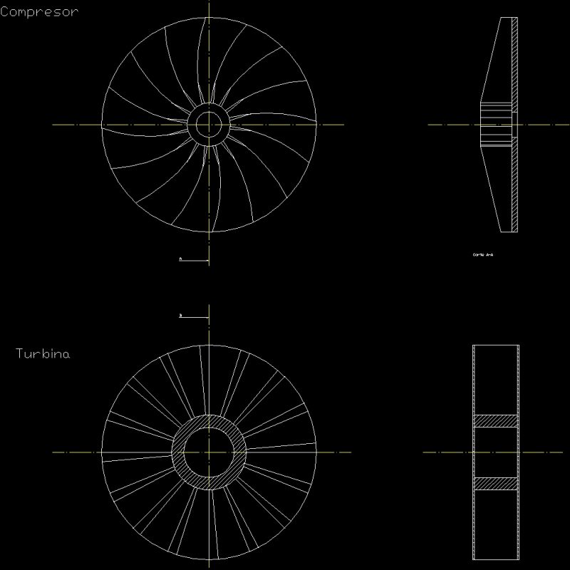 Pelton Turbine 2D DWG Block for AutoCAD • Designs CAD