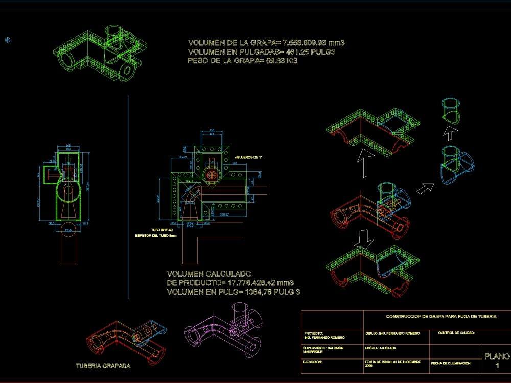 pipe_clamp_design_____leak_repair_dwg_model_for_autocad_016 Designs CAD