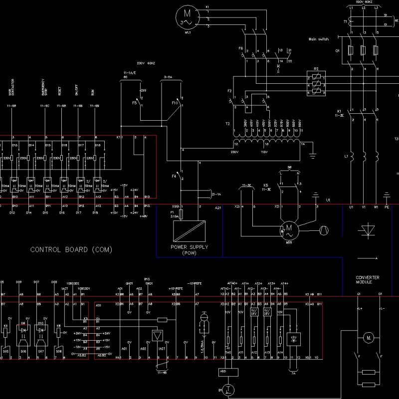 Plano Electric Driver DWG Block for AutoCAD • Designs CAD