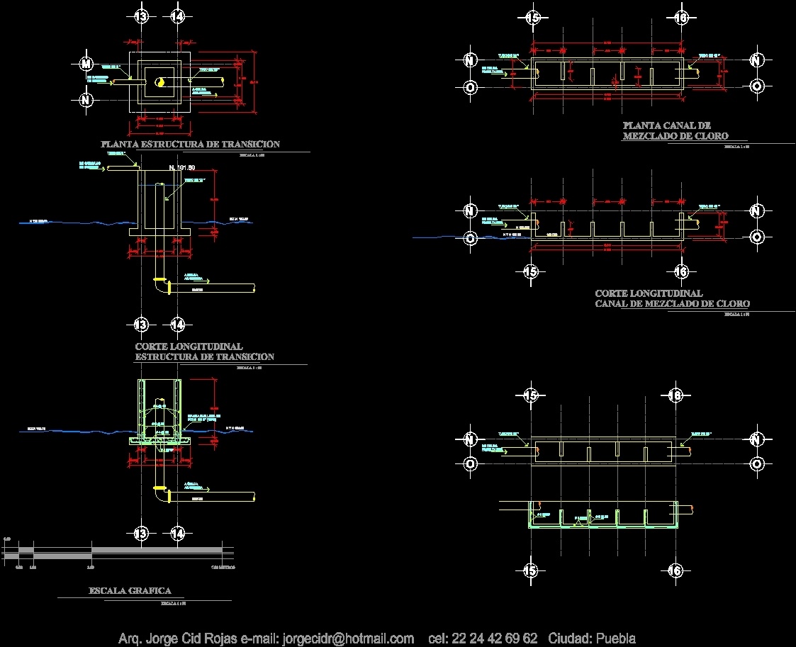 Plant Treatment Tecajetes DWG Section for AutoCAD • Designs CAD