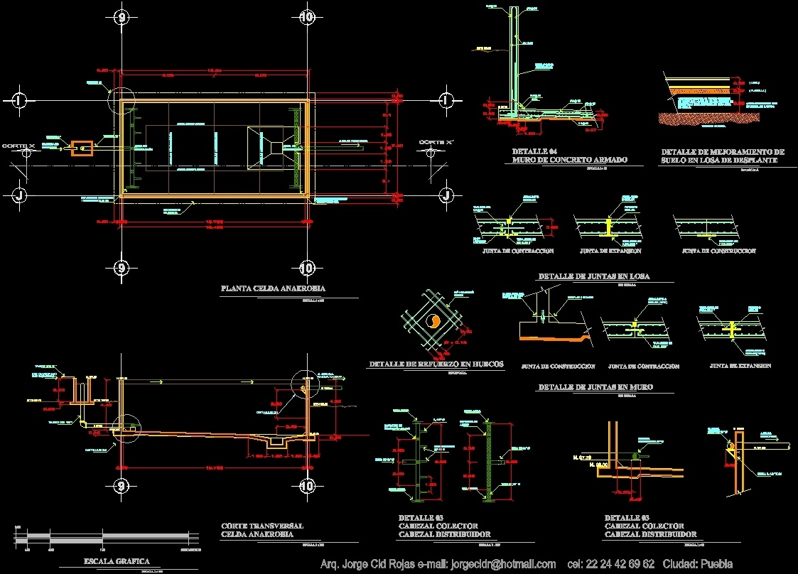 Plant Treatment Tecajetes DWG Section for AutoCAD • Designs CAD