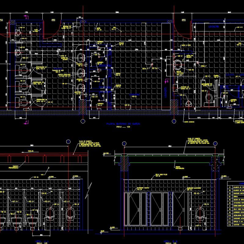 Public Bathroom Details DWG Detail for AutoCAD • Designs CAD