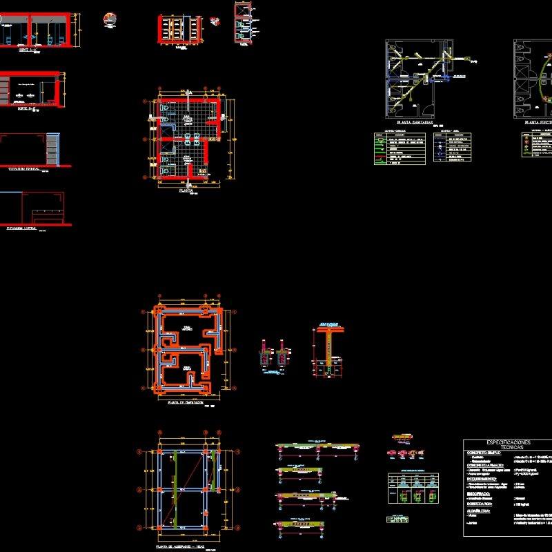 Public Baths DWG Section for AutoCAD • Designs CAD