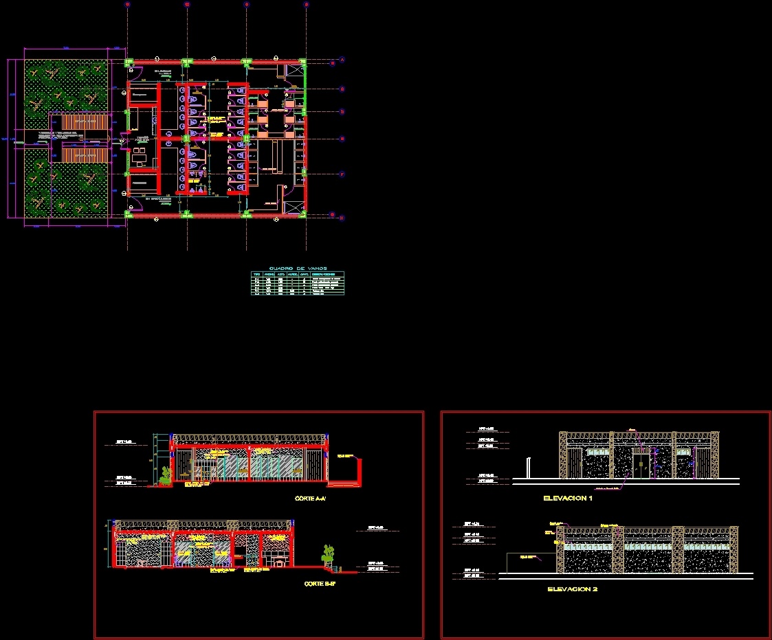 Public Toilets And Changing Rooms Dwg Section For Autocad 878 