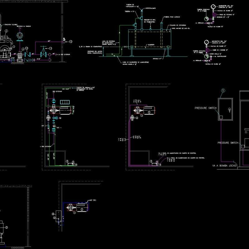 Pump Room System Fire DWG Detail for AutoCAD • Designs CAD