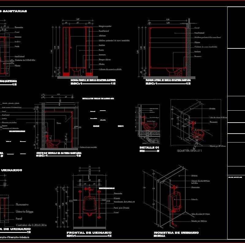 Restrooms DWG Section for AutoCAD • Designs CAD