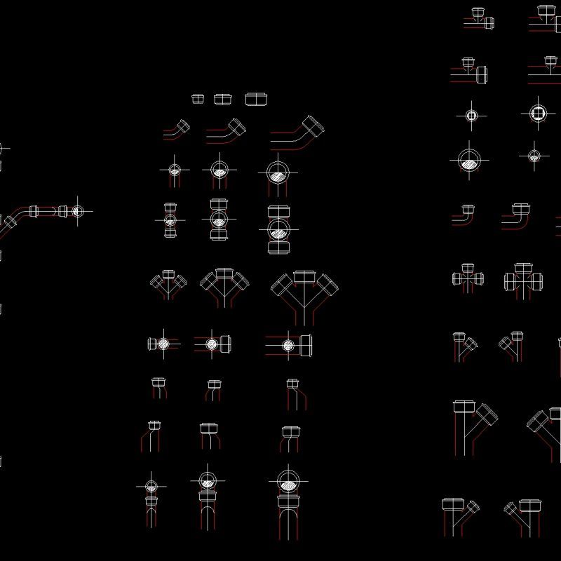 Sanitaty Pieces DWG Detail for AutoCAD • Designs CAD