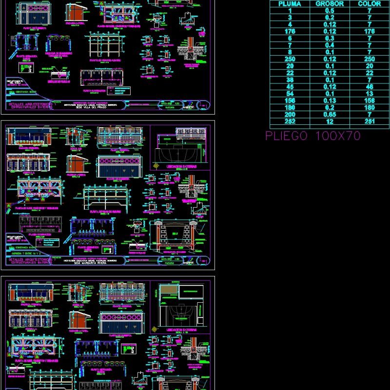 School - Bathroom Project DWG Full Project for AutoCAD • Designs CAD