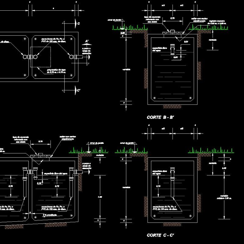 Septic DWG Elevation for AutoCAD • Designs CAD