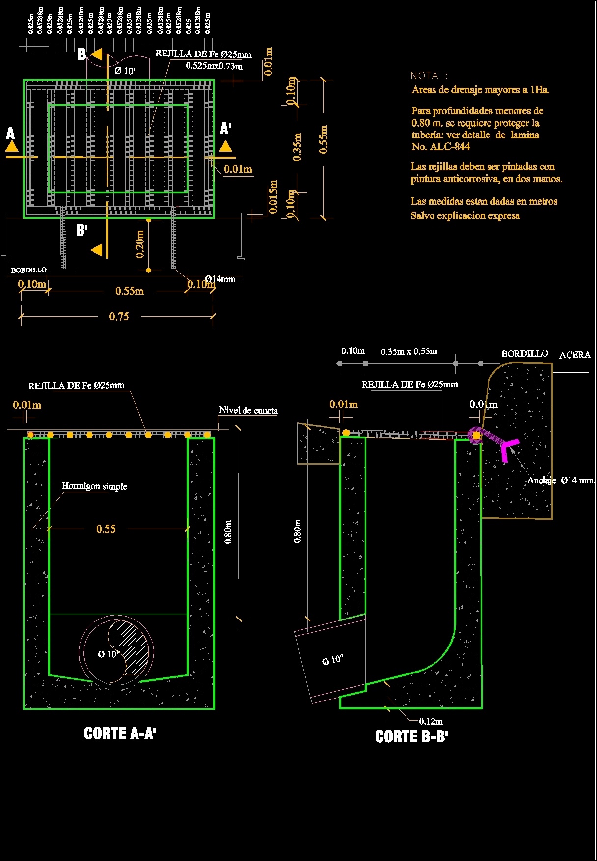 Simple Sump DWG Detail for AutoCAD • Designs CAD