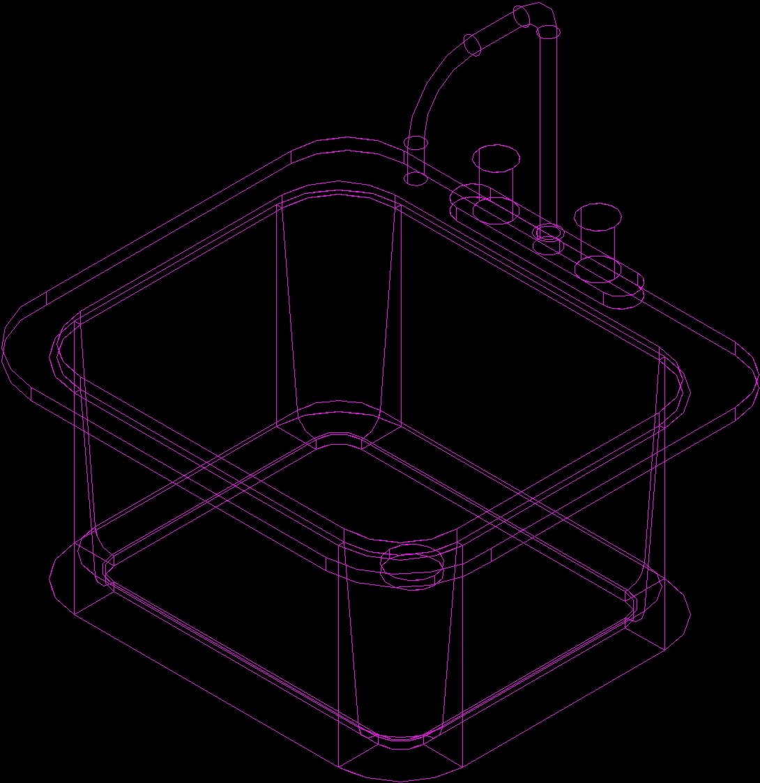 Бесплатно 3d dwg блок душевая кабина