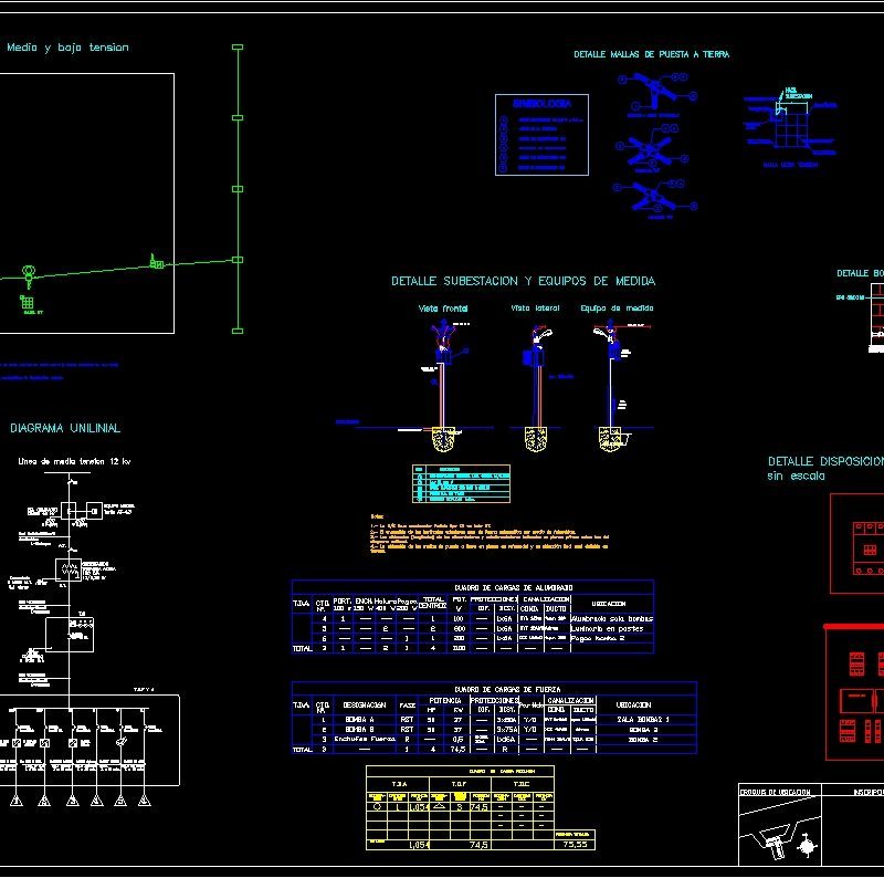 Substation Plane 100kva DWG Block for AutoCAD • Designs CAD