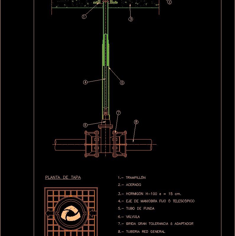 Supply Potable Water DWG Block for AutoCAD • Designs CAD