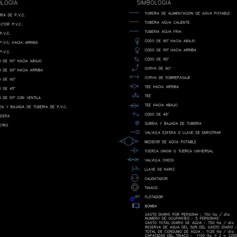 Symbology Plumbing DWG Block for AutoCAD • Designs CAD