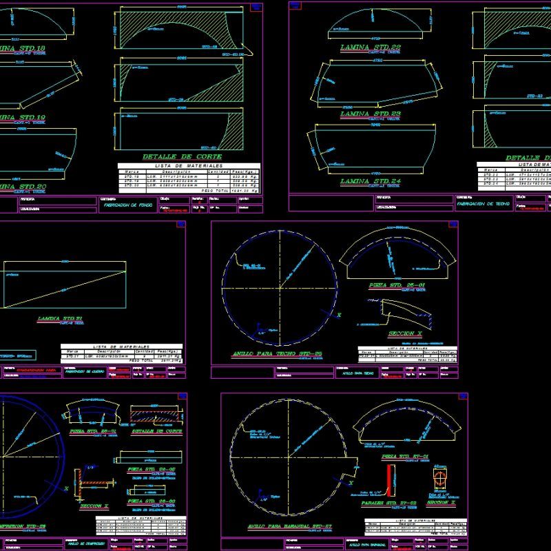Tank Cap 40000 Gln Of 15 Mts Height DWG Detail for AutoCAD • Designs CAD
