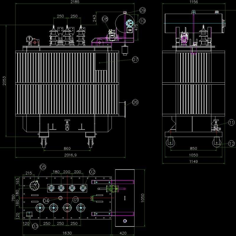 Transformer DWG Detail for AutoCAD • Designs CAD