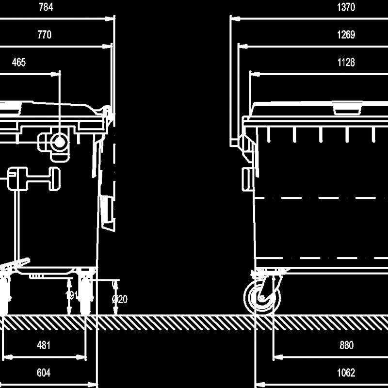 Trash Basket DWG Block for AutoCAD • Designs CAD