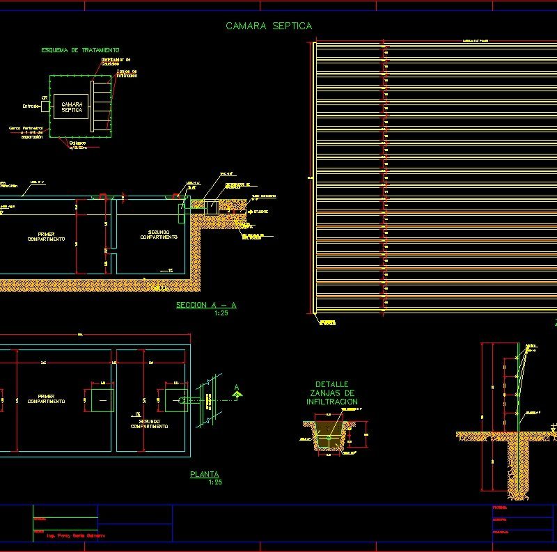 Treatment Plant And Infiltration Gutter DWG Block for AutoCAD • Designs CAD