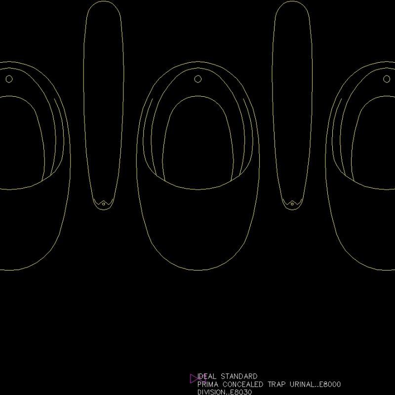 Urinals DWG Block for AutoCAD • Designs CAD