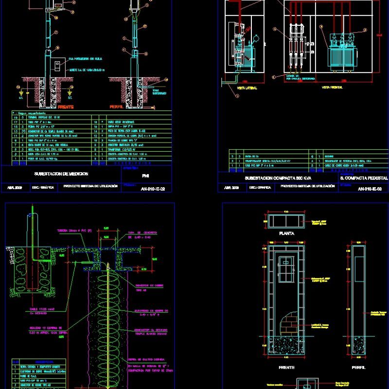 Utilization System 132kv DWG Block for AutoCAD • Designs CAD