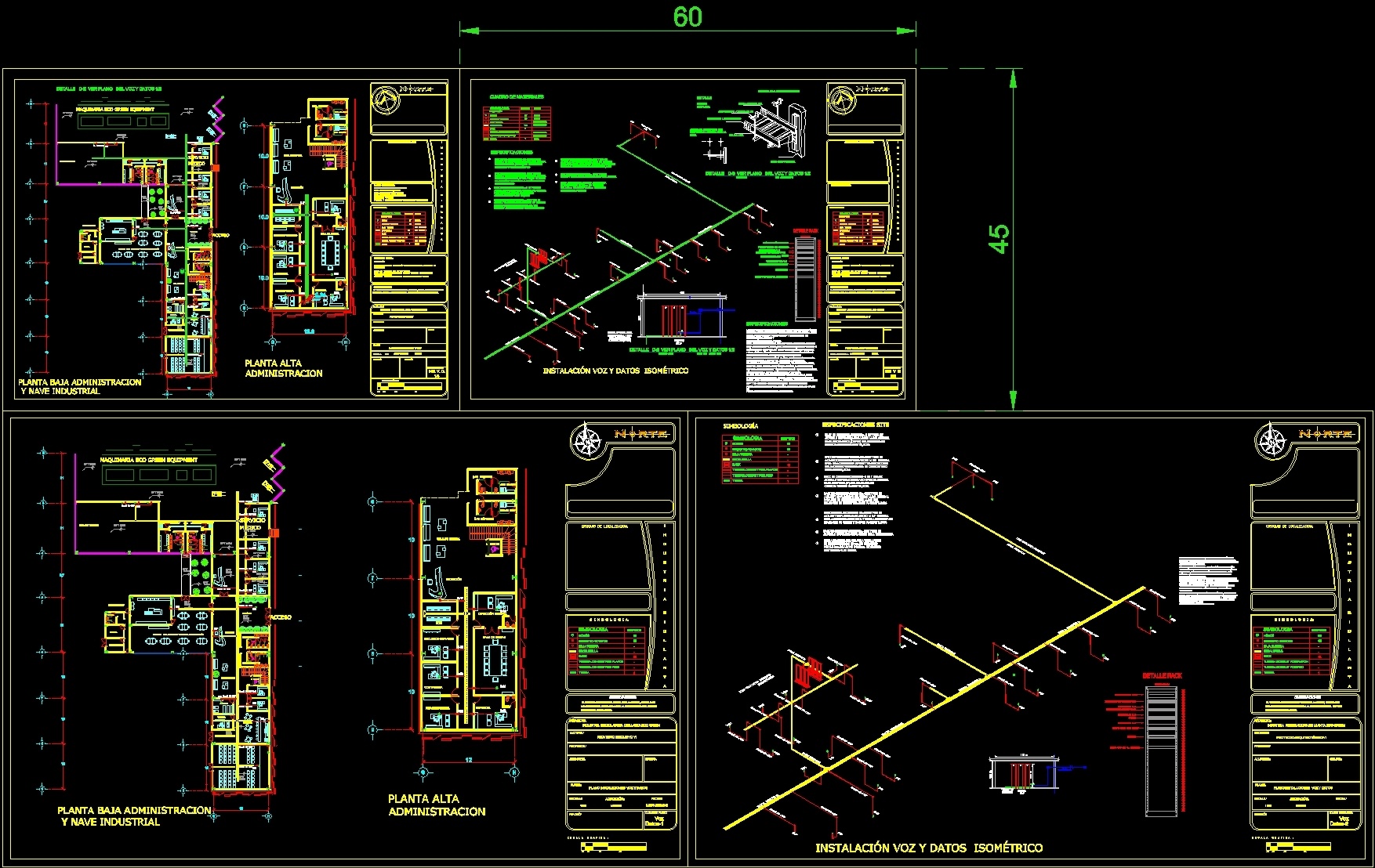 dwg autocad data voice installation drawing cad electrical