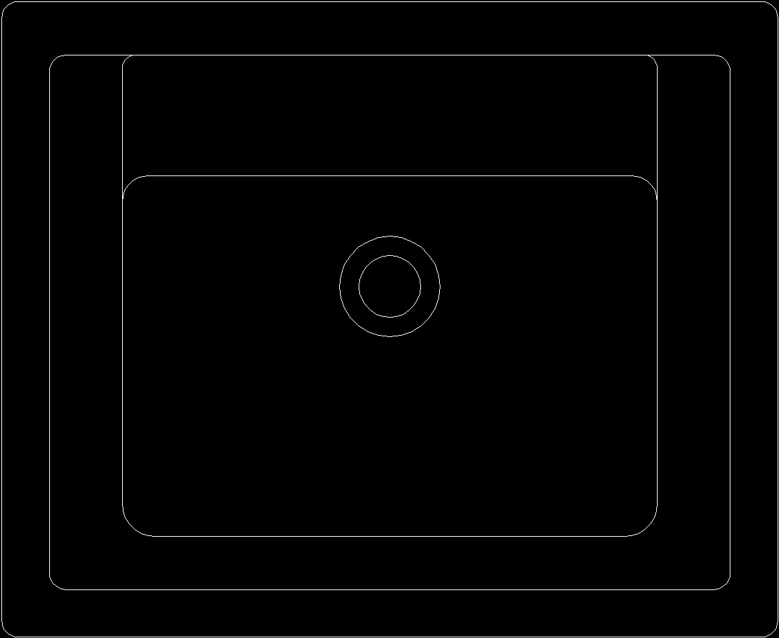 Wash Basin With Counter 580x475 DWG Block for AutoCAD • Designs CAD