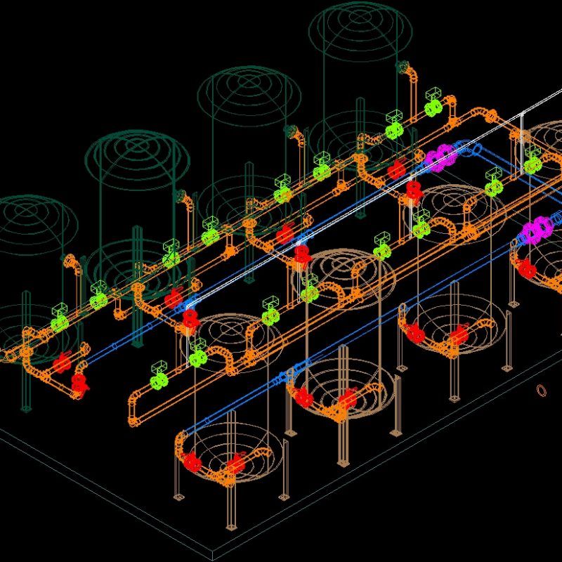 Water - Treatment Plant 3D DWG Model for AutoCAD • Designs CAD