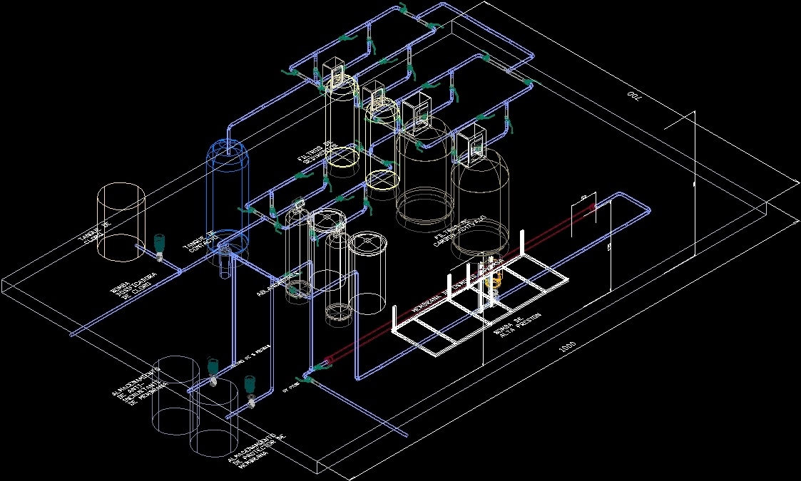 Water Treatment Plant 3D DWG Model for AutoCAD • Designs CAD
