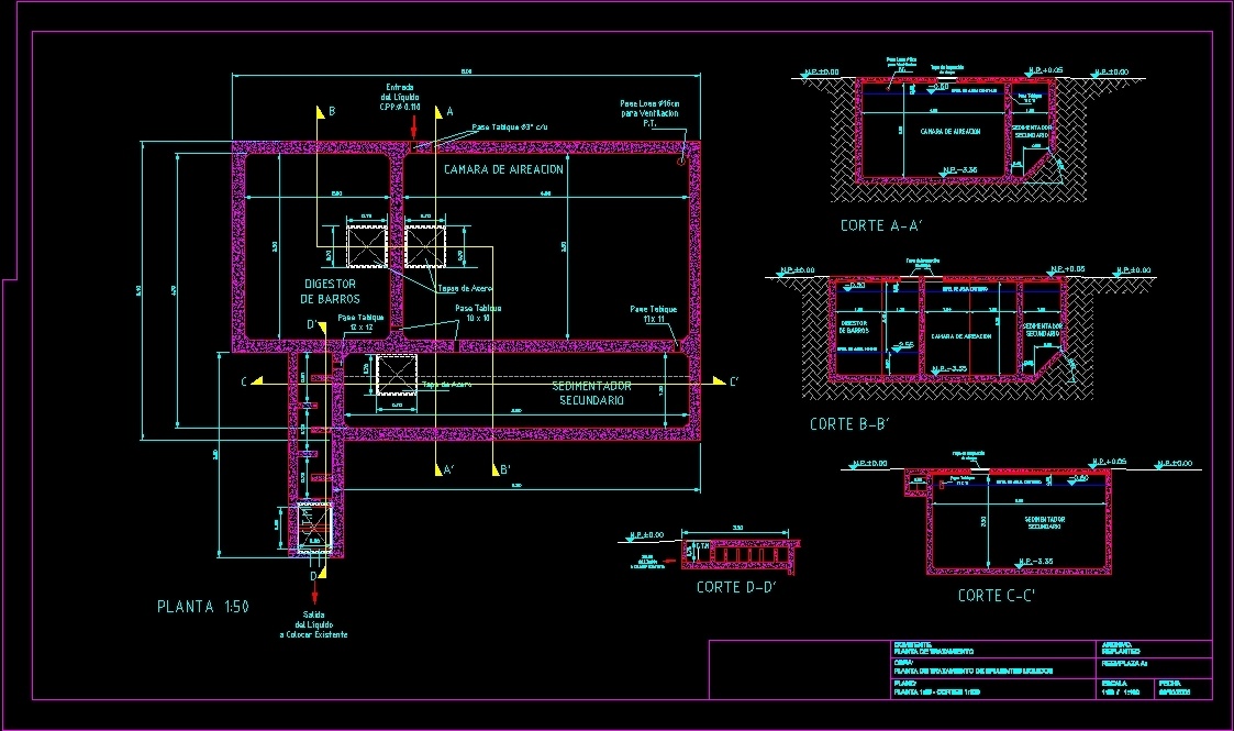 Water Treatment Plant DWG Block for AutoCAD • Designs CAD