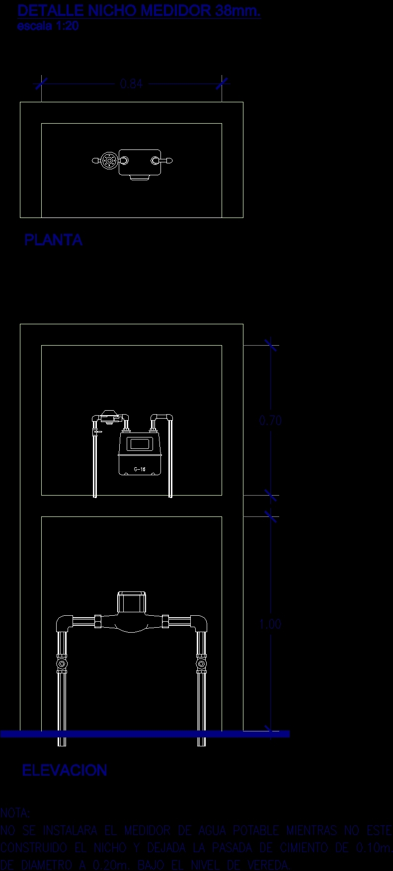 Water Meter DWG Detail for AutoCAD • Designs CAD