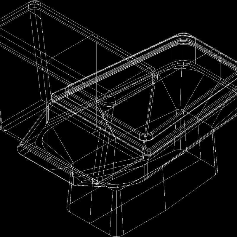 Wc Toilet 3D DWG Model for AutoCAD • Designs CAD
