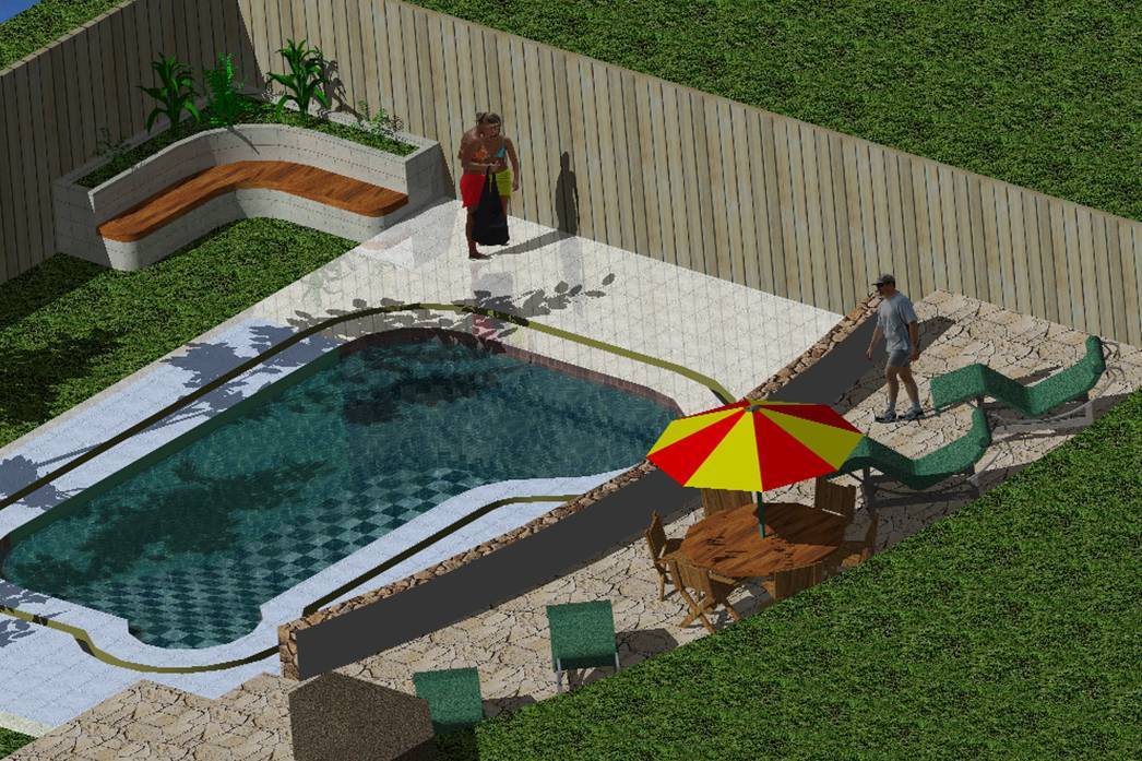 Chucarapi Pool 3D DWG Full Project for AutoCAD • Designs CAD