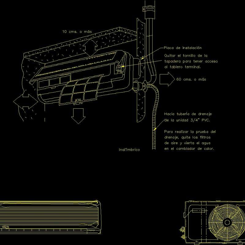 Air Conditioning Dwg Detail For Autocad • Designs Cad 