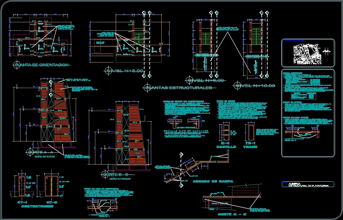 Alberca - Platform DWG Detail for AutoCAD • Designs CAD