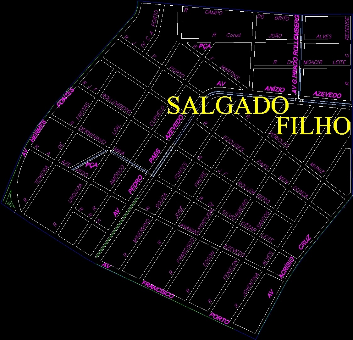 Aracaju Salgado Filho Neighborhood DWG Block for AutoCAD • Designs CAD