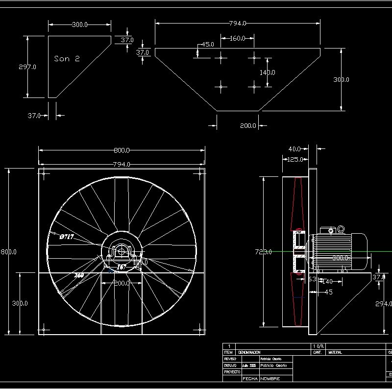 Axial Fan DWG Block for AutoCAD • Designs CAD