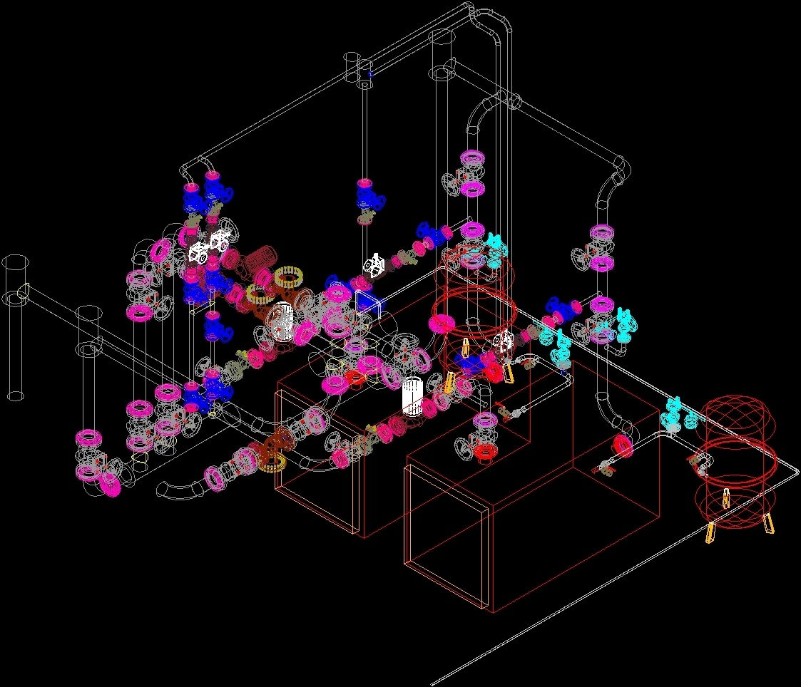 Счетчик водяной 3d dwg ADL