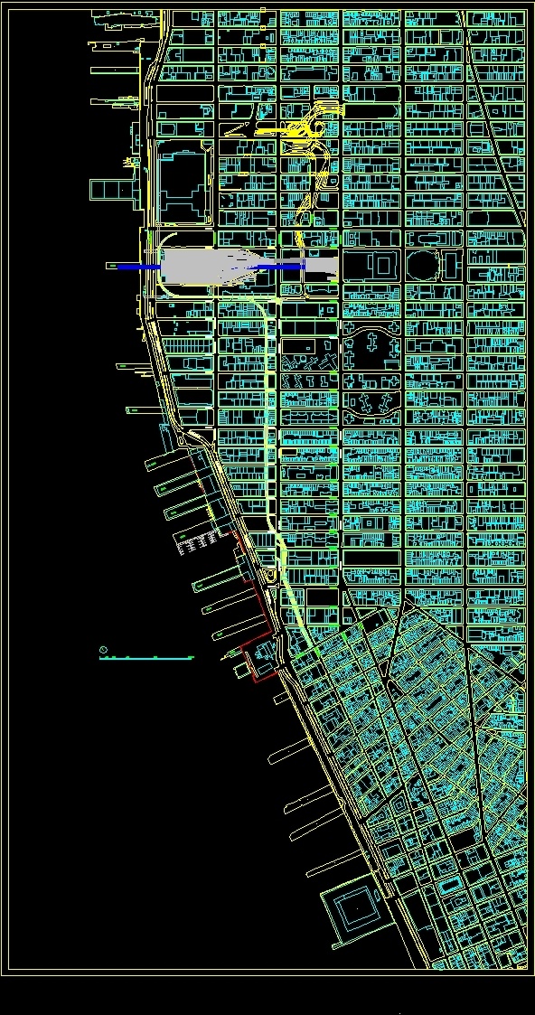 City New York West Sector DWG Detail for AutoCAD • Designs CAD