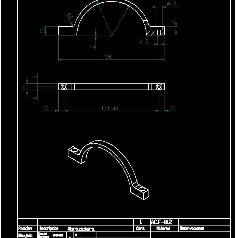 Clamp DWG Block for AutoCAD • Designs CAD
