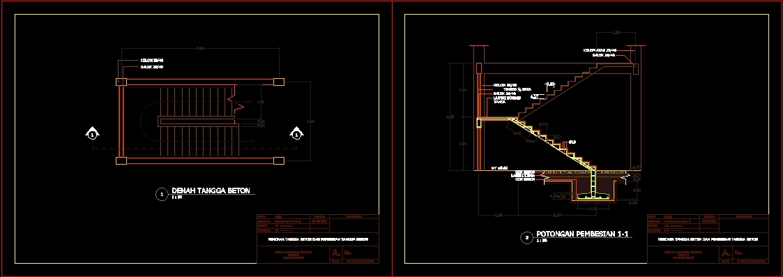 Concrete Stairs DWG  Elevation for AutoCAD Designs CAD