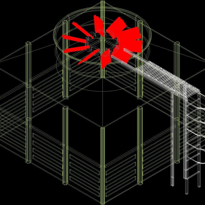 Cooling Tower 3D DWG Model For AutoCAD • Designs CAD