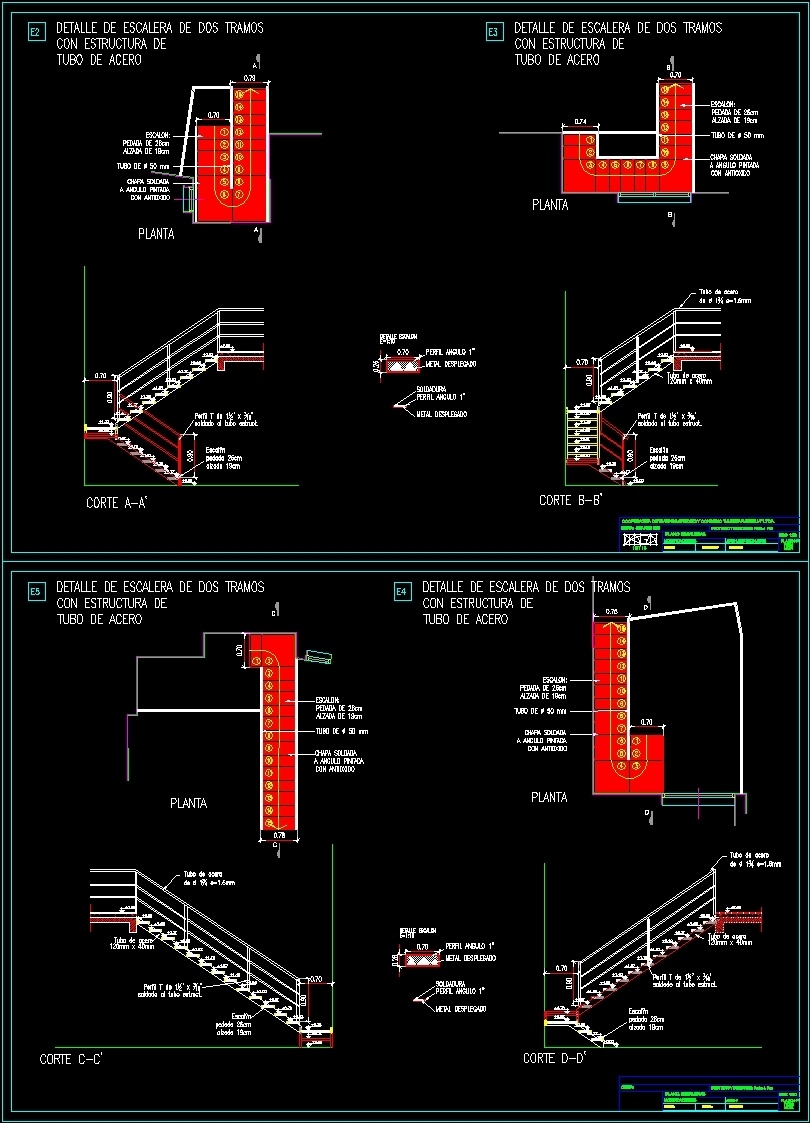 Detail Of Stairs DWG Detail for AutoCAD • Designs CAD