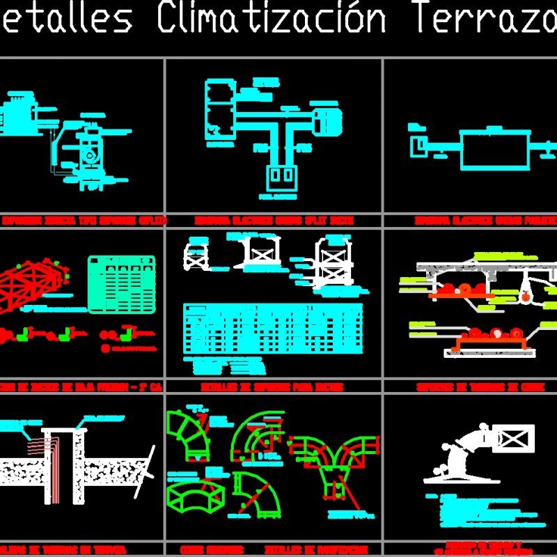 Details Hvac Terrace DWG Detail for AutoCAD • Designs CAD